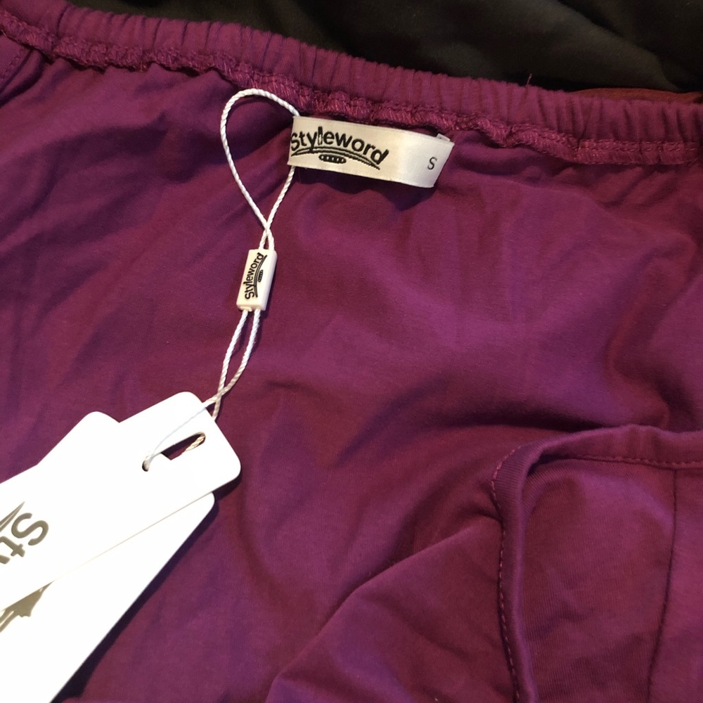 Purple off the shoulder ruffle dress